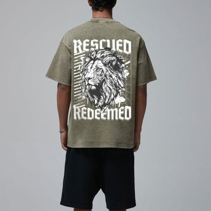 Rescue Redeemed Christian Washed T-Shirt