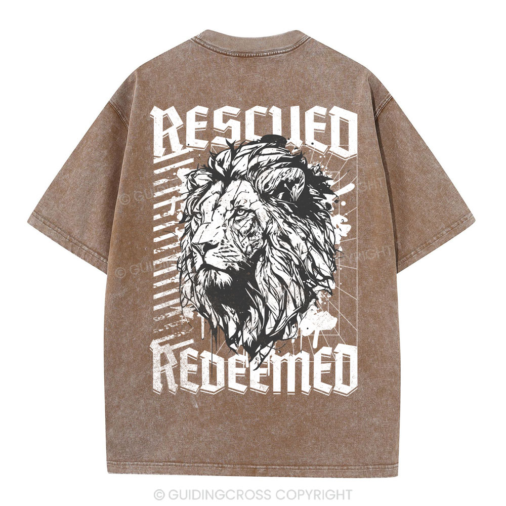 Rescue Redeemed Christian Washed T-Shirt