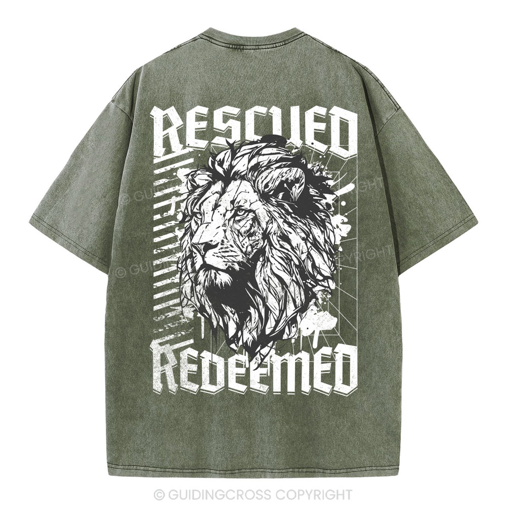 Rescue Redeemed Christian Washed T-Shirt