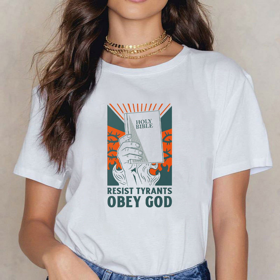 Resist Tyrants Obey God Christian T-Shirt