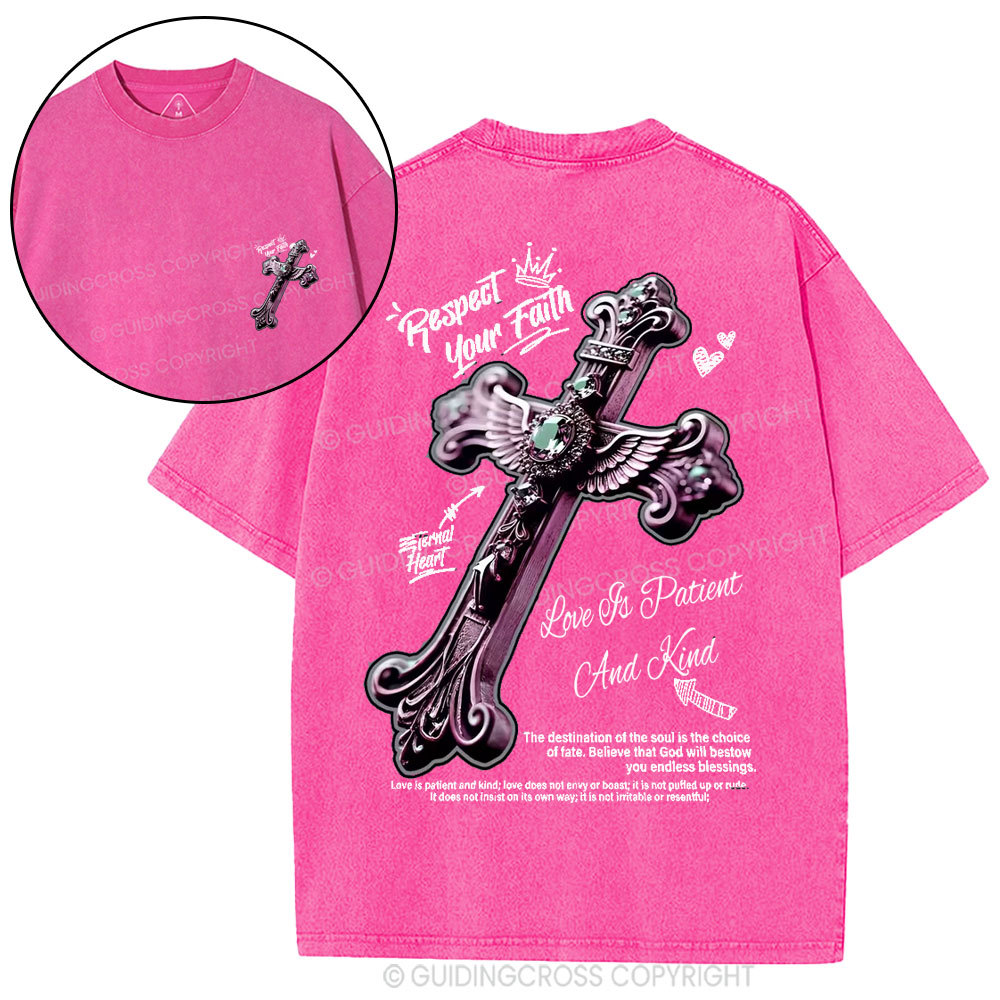 Respect Your Faith Christian Washed T-Shirt