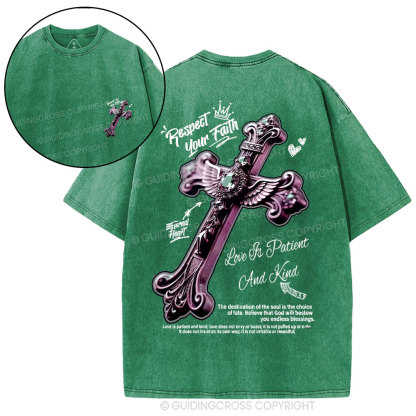 Respect Your Faith Christian Washed T-Shirt