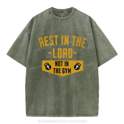 Rest In The Lord Christian Washed T-Shirt