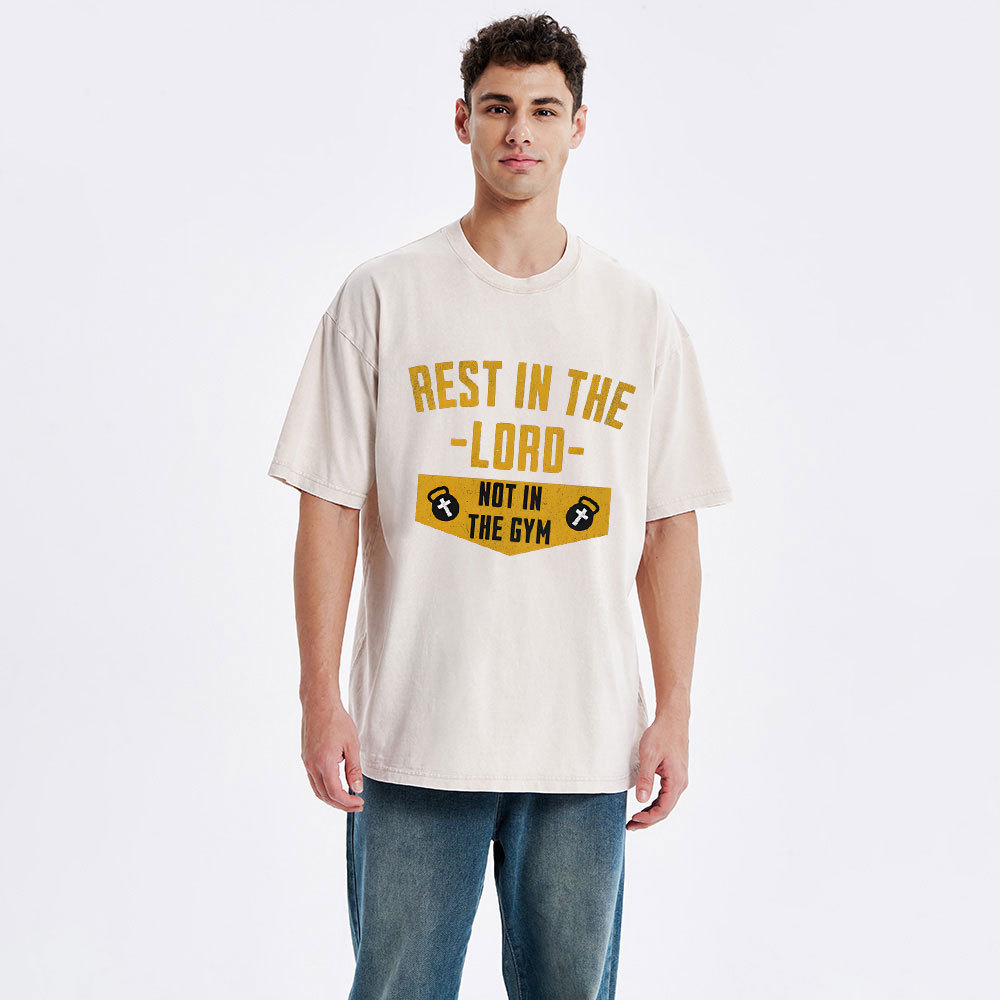 Rest In The Lord Christian Washed T-Shirt