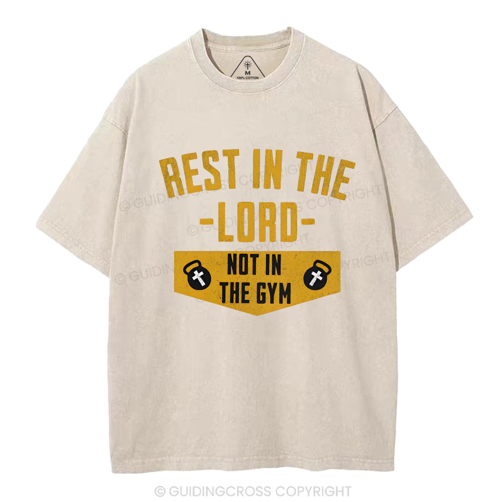 Rest In The Lord Christian Washed T-Shirt
