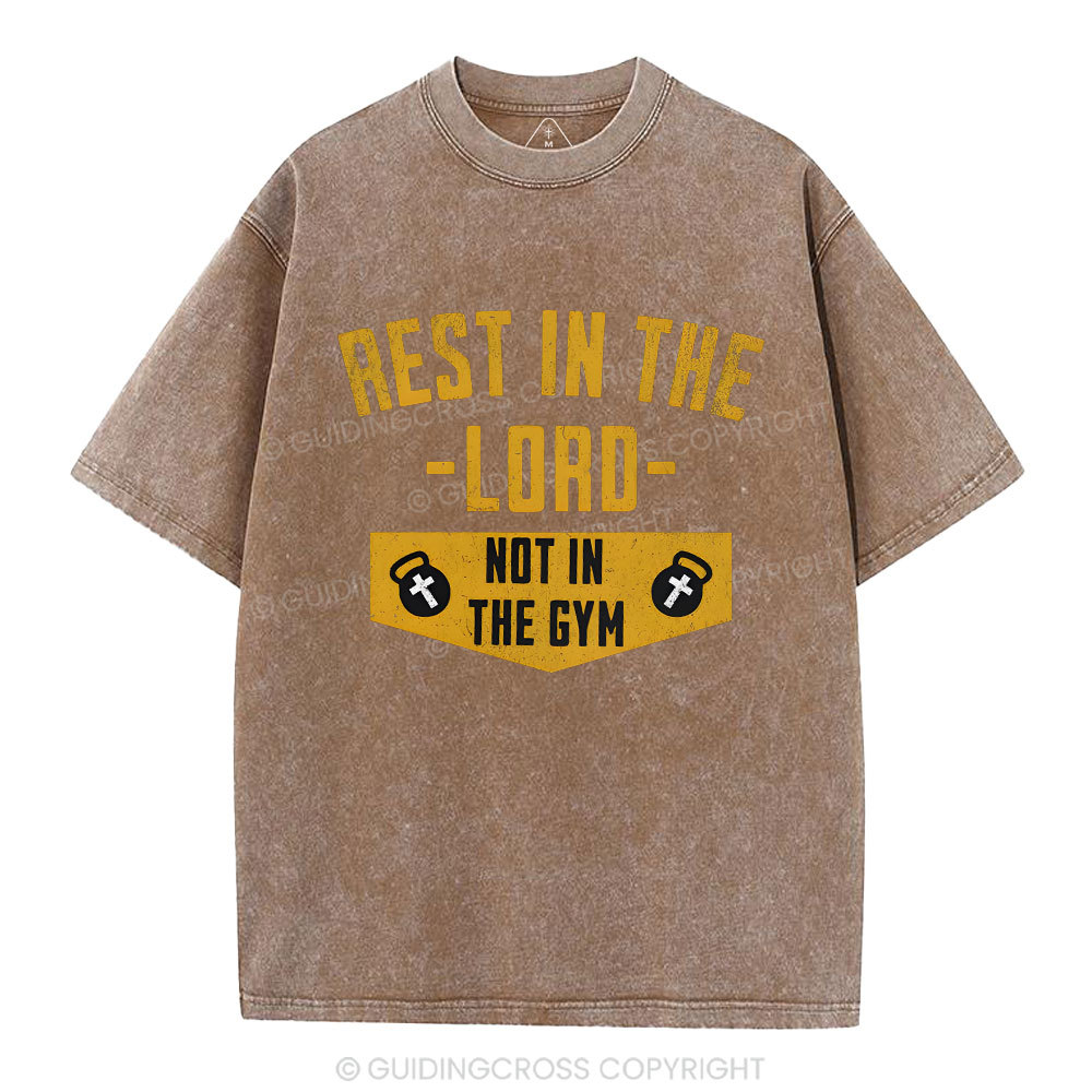 Rest In The Lord Christian Washed T-Shirt