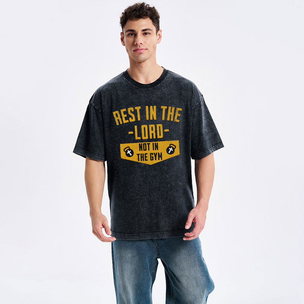 Rest In The Lord Christian Washed T-Shirt