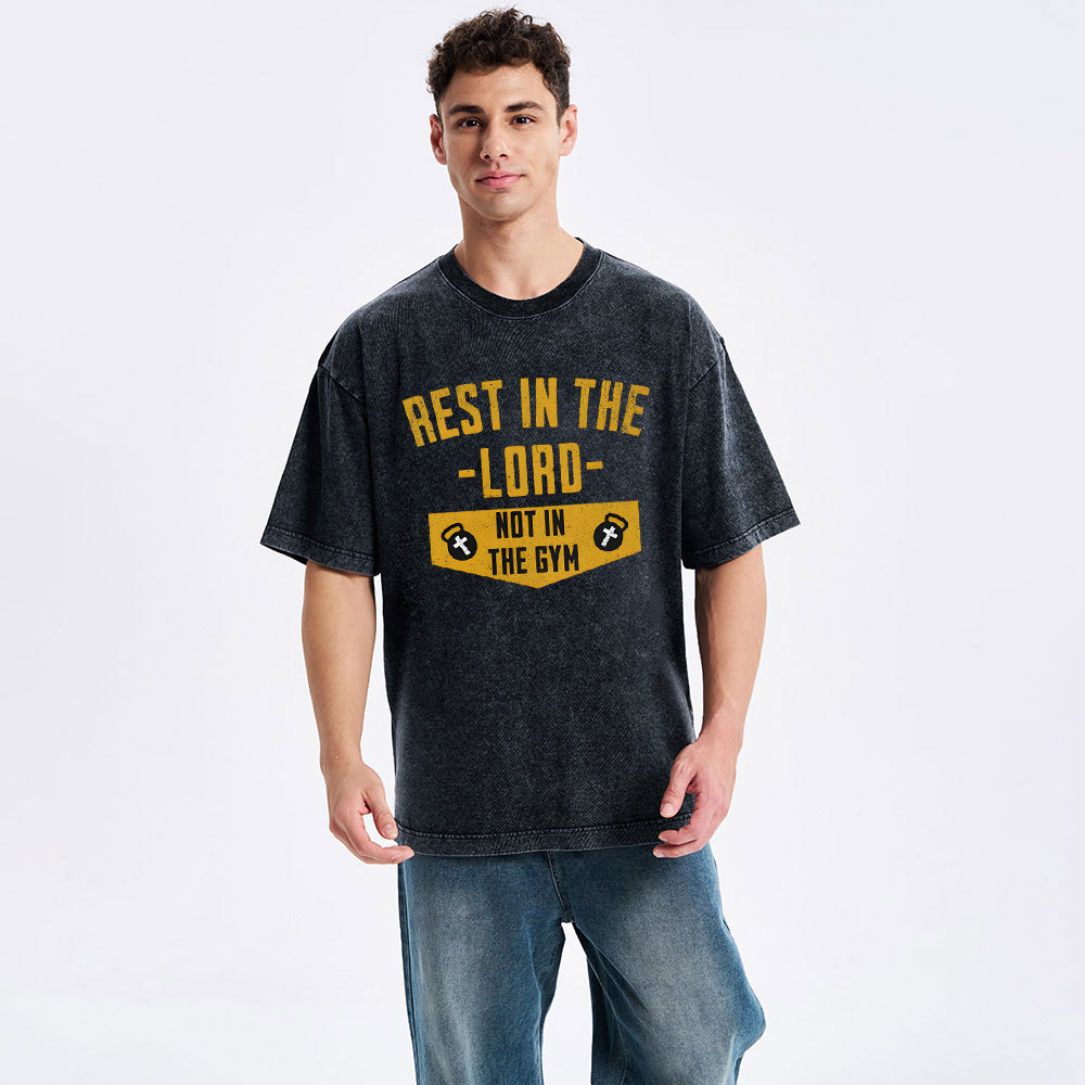 Rest In The Lord Christian Washed T-Shirt
