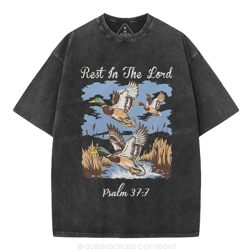 Rest In The Lord Christian Washed T-Shirt