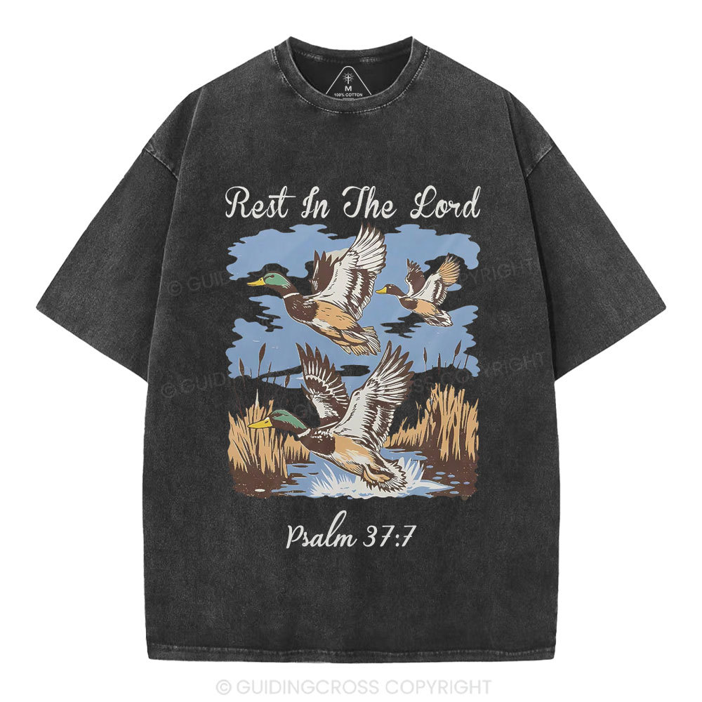 Rest In The Lord Christian Washed T-Shirt