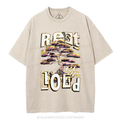 Rest In The Lord Christian Washed T-Shirt