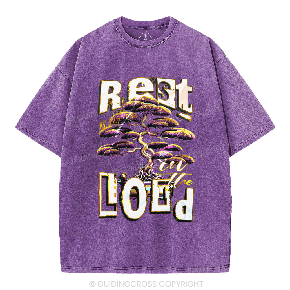 Rest In The Lord Christian Washed T-Shirt