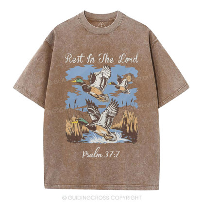 Rest In The Lord Christian Washed T-Shirt