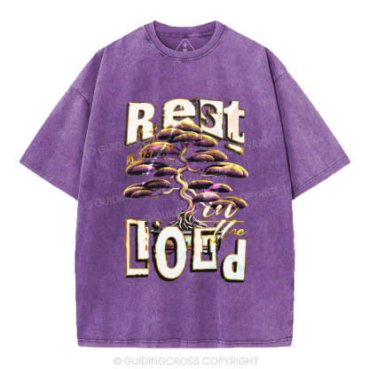 Rest In The Lord Christian Washed T-Shirt