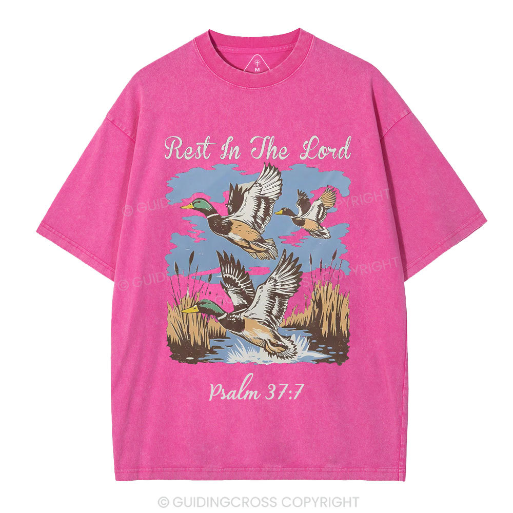 Rest In The Lord Christian Washed T-Shirt