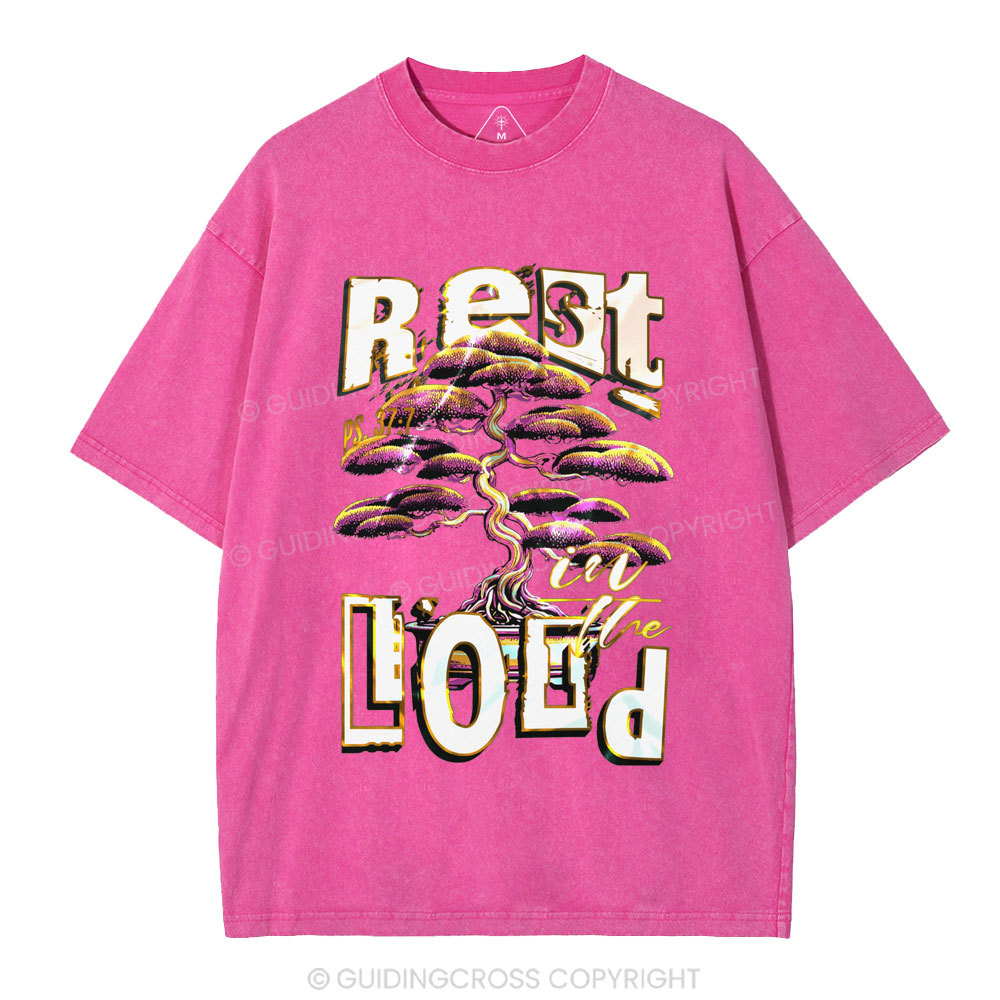 Rest In The Lord Christian Washed T-Shirt