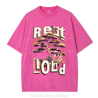 Rest In The Lord Christian Washed T-Shirt