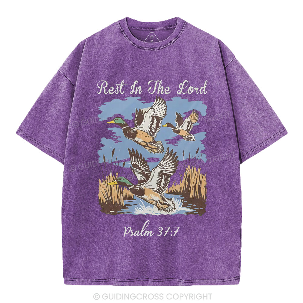 Rest In The Lord Christian Washed T-Shirt