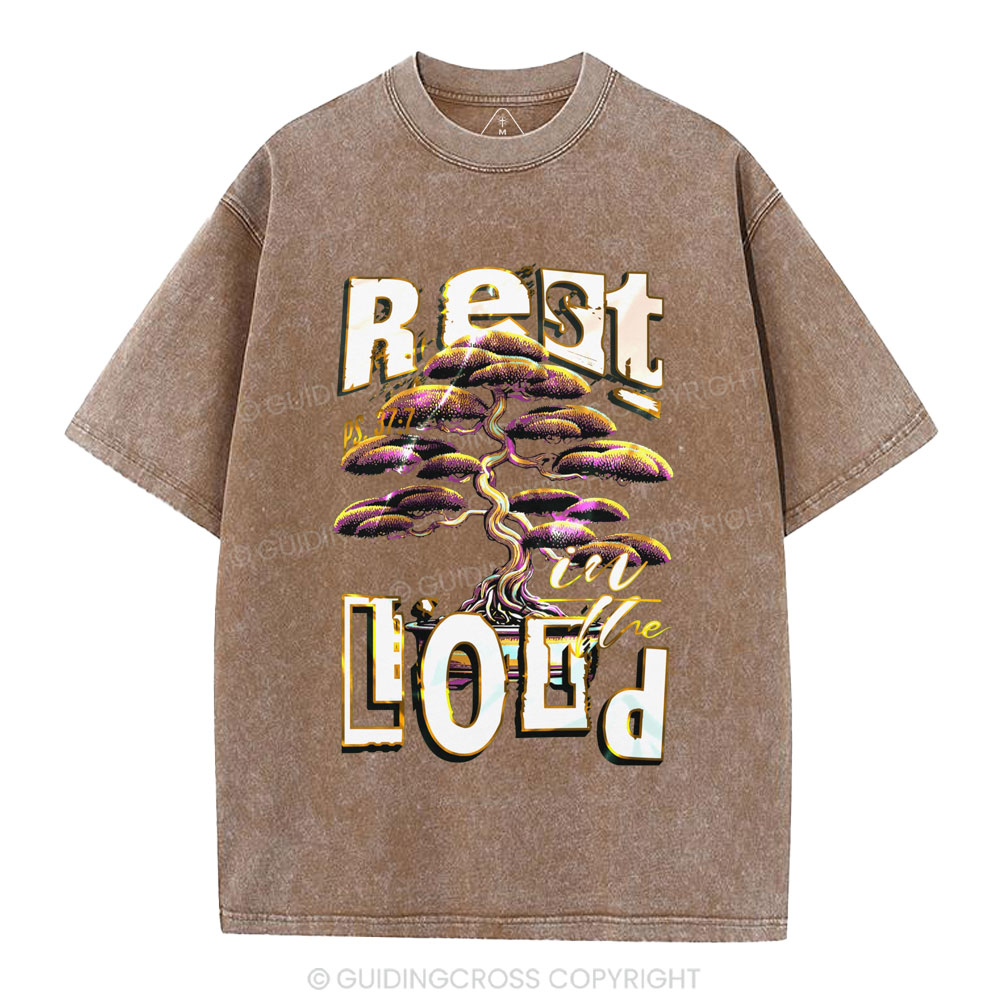 Rest In The Lord Christian Washed T-Shirt