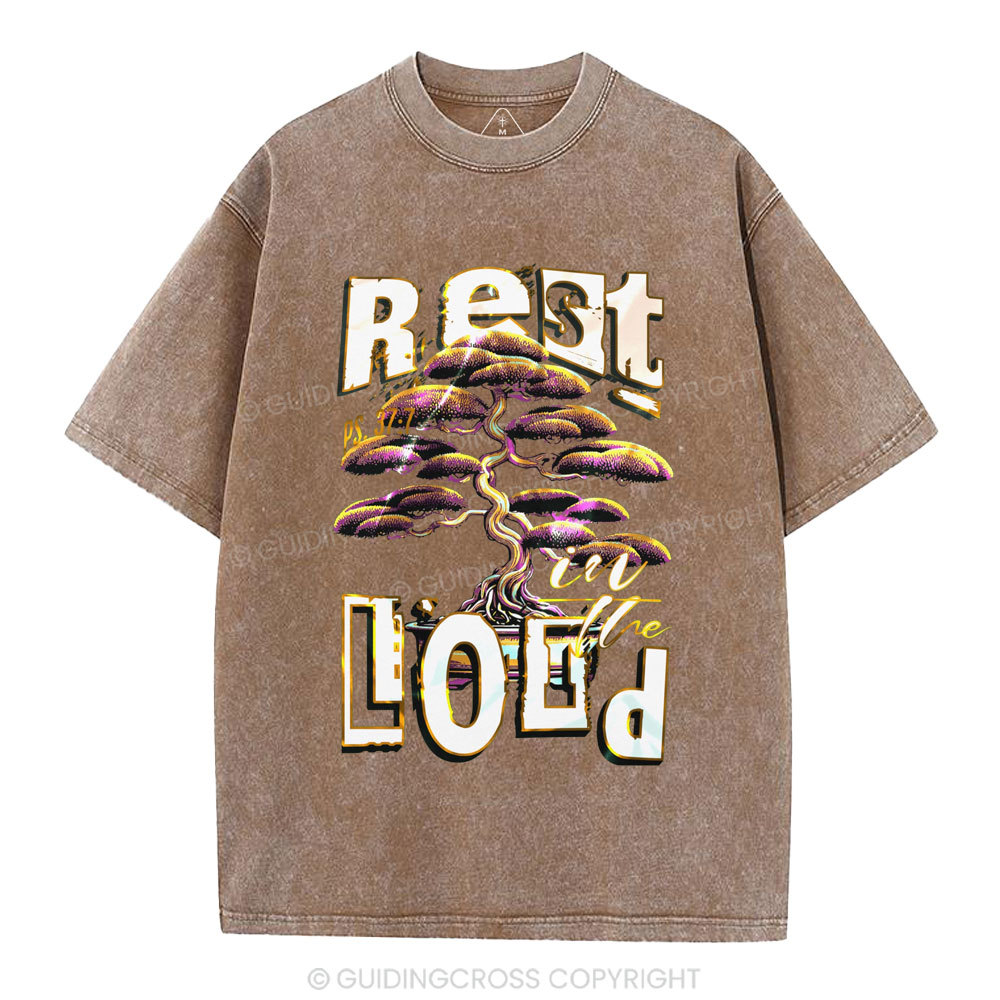 Rest In The Lord Christian Washed T-Shirt