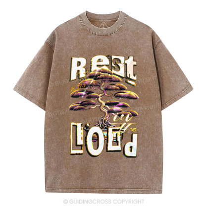 Rest In The Lord Christian Washed T-Shirt