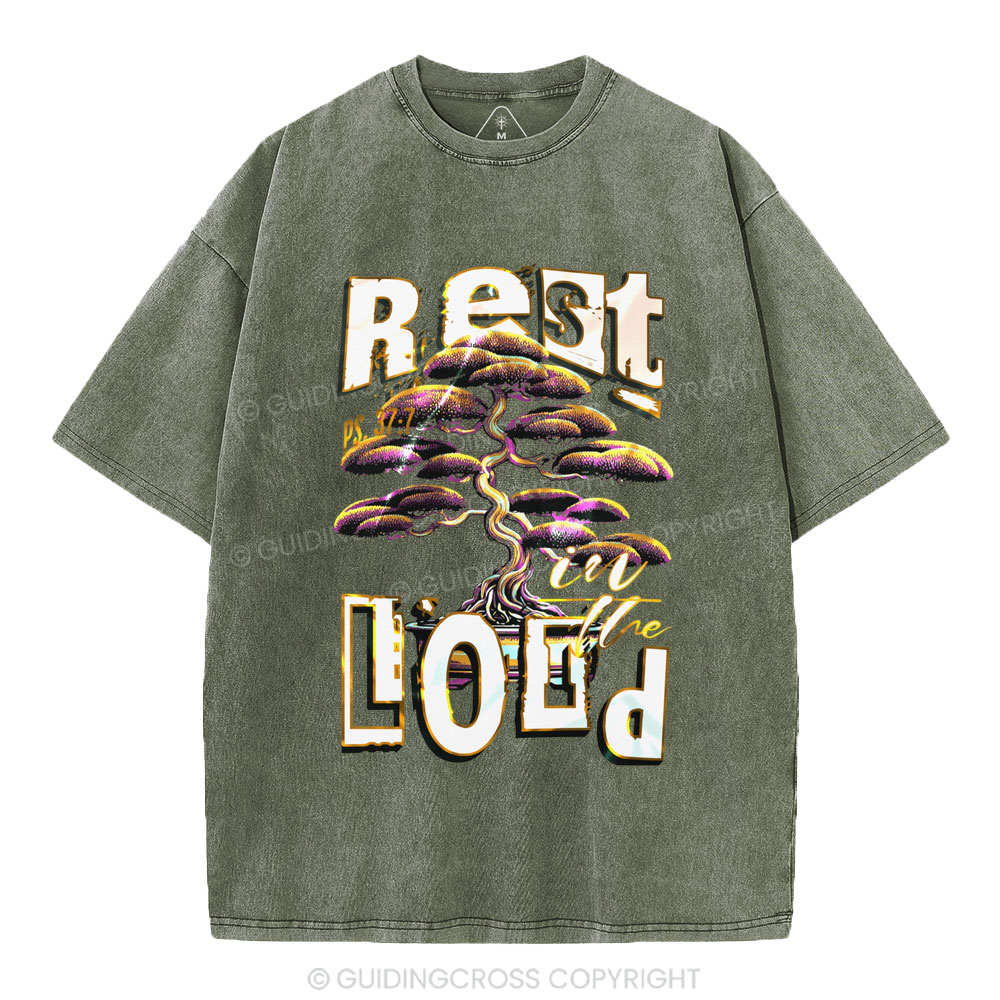 Rest In The Lord Christian Washed T-Shirt