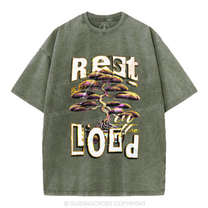 Rest In The Lord Christian Washed T-Shirt