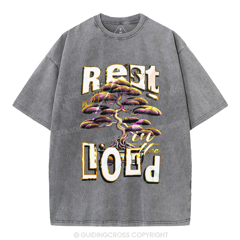 Rest In The Lord Christian Washed T-Shirt