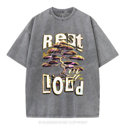 Rest In The Lord Christian Washed T-Shirt