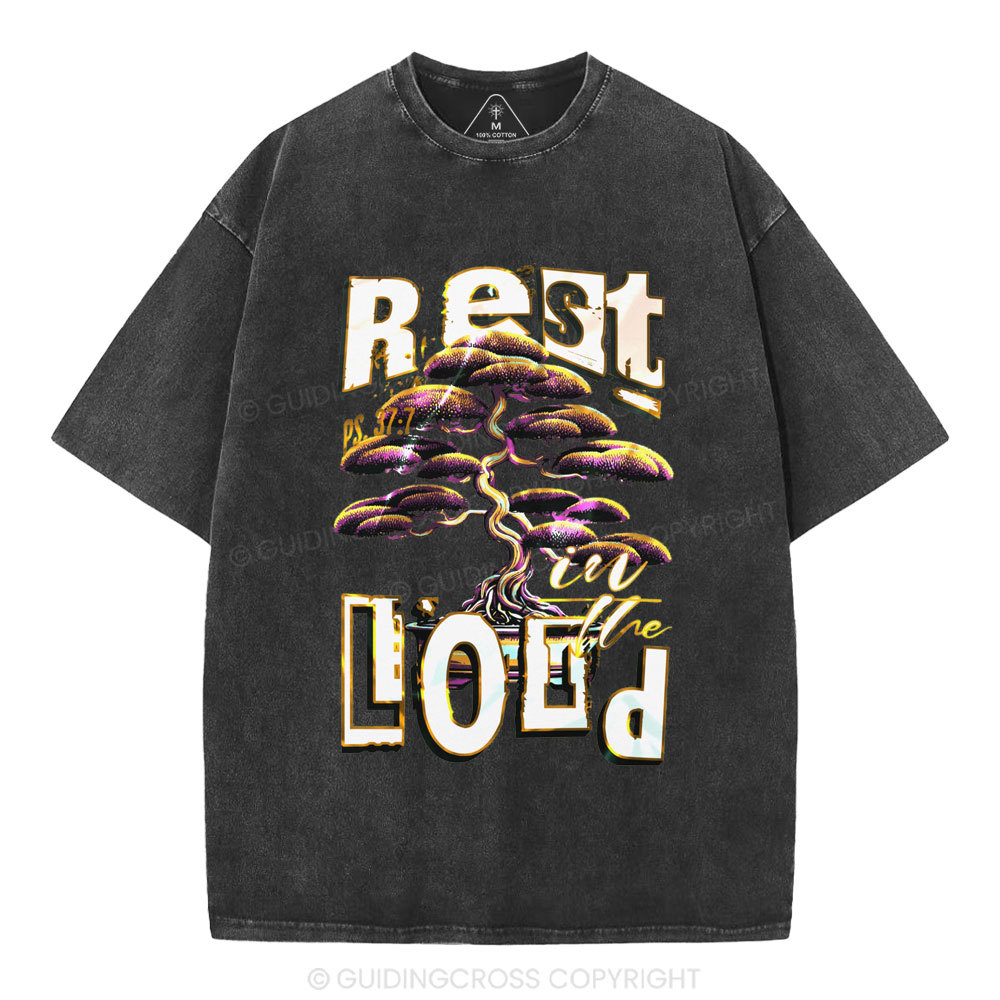 Rest In The Lord Christian Washed T-Shirt