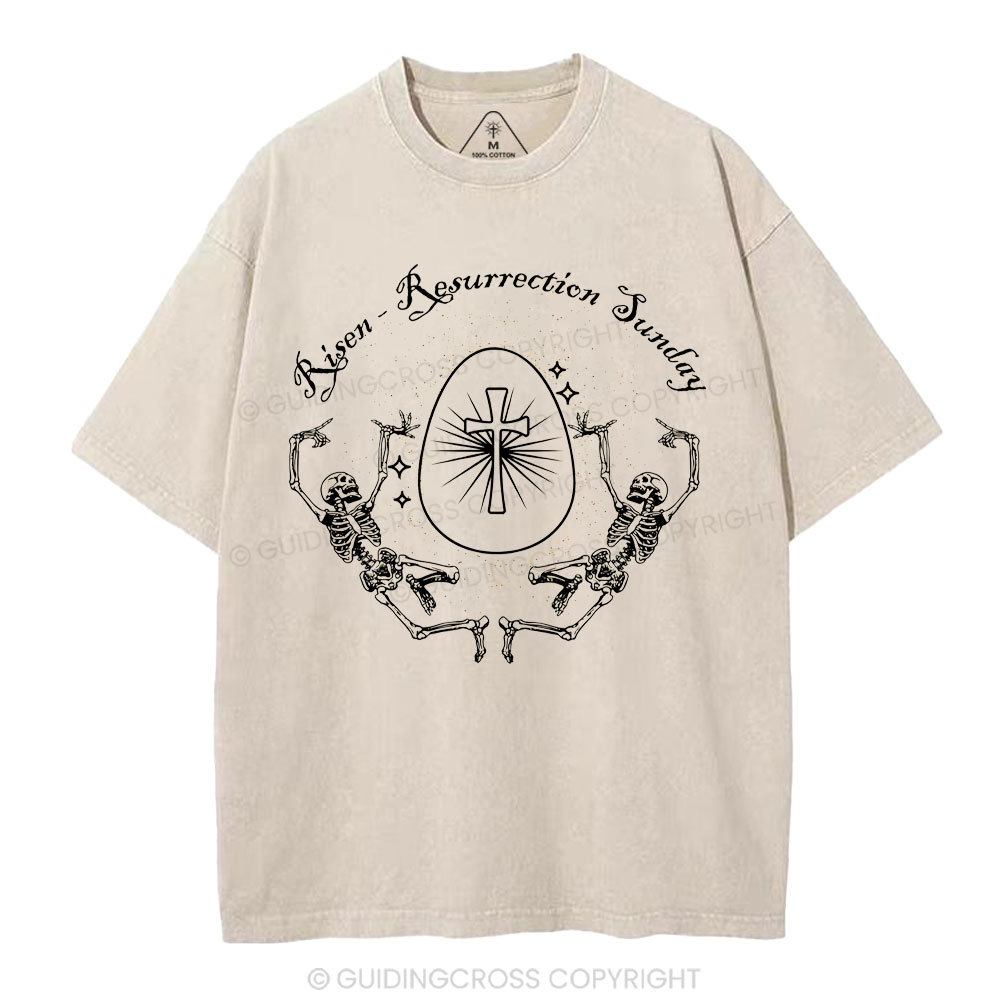 Resurrection Sunday Christian Washed T-Shirt