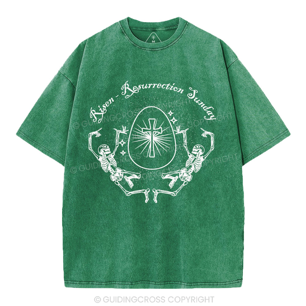 Resurrection Sunday Christian Washed T-Shirt
