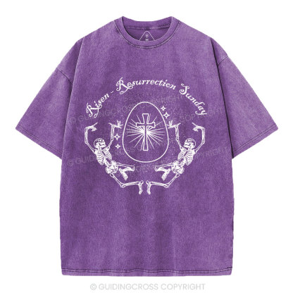 Resurrection Sunday Christian Washed T-Shirt