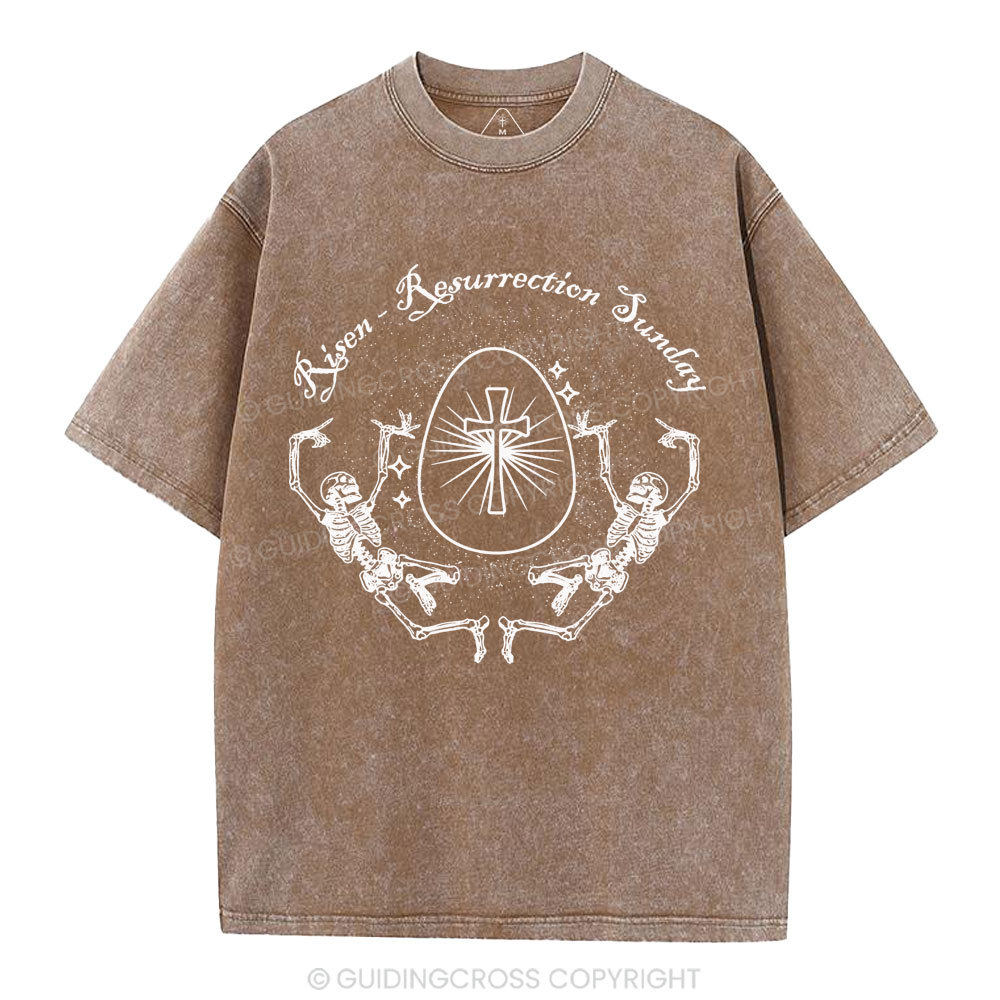 Resurrection Sunday Christian Washed T-Shirt