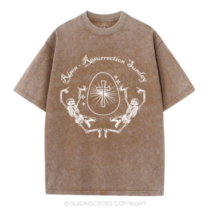 Resurrection Sunday Christian Washed T-Shirt