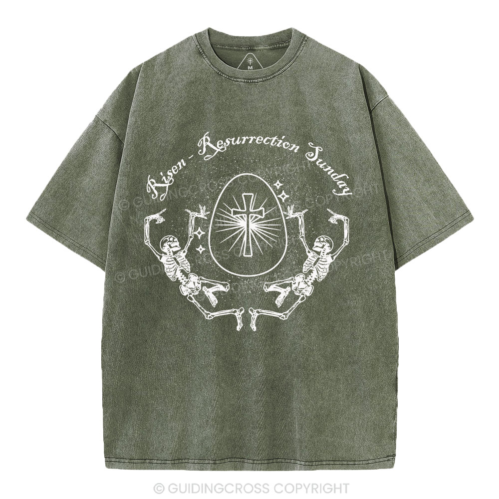 Resurrection Sunday Christian Washed T-Shirt