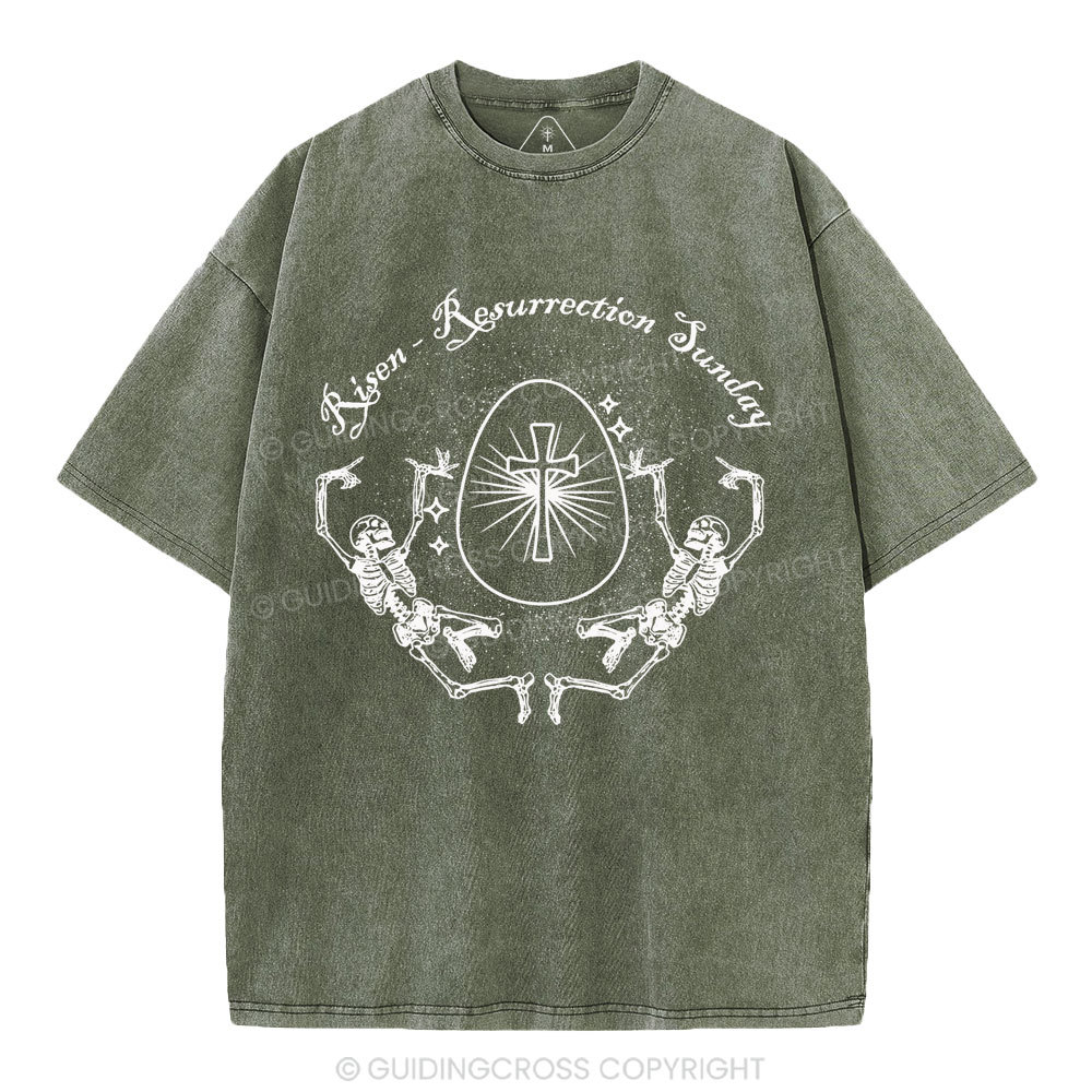 Resurrection Sunday Christian Washed T-Shirt