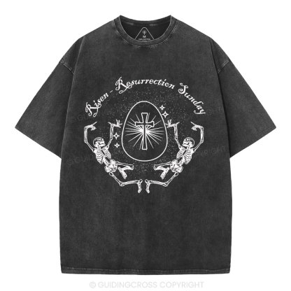 Resurrection Sunday Christian Washed T-Shirt
