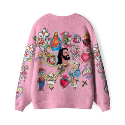 Retro Christian Lightweight Cardigan