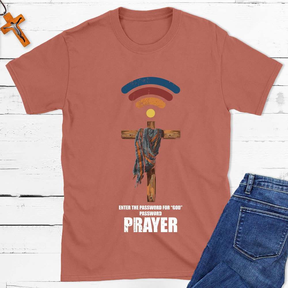 Retro Connect To God Christian T-Shirt