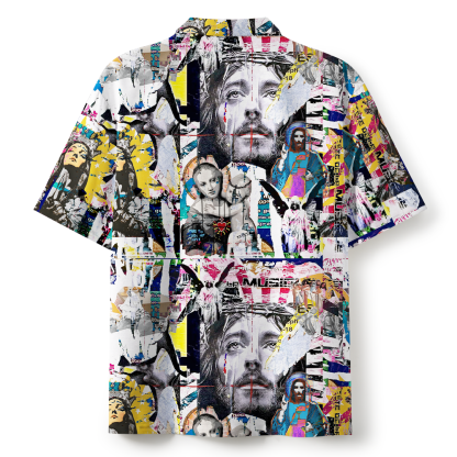Retro Image Of Jesus Christian Hawaiian Shirt