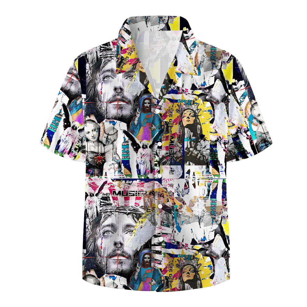 Retro Image Of Jesus Christian Hawaiian Shirt