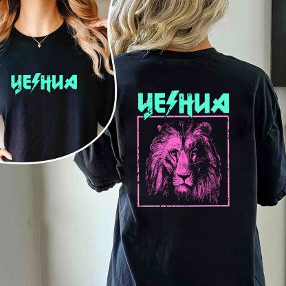 Retro Lion Yeshua Christian T-Shirt