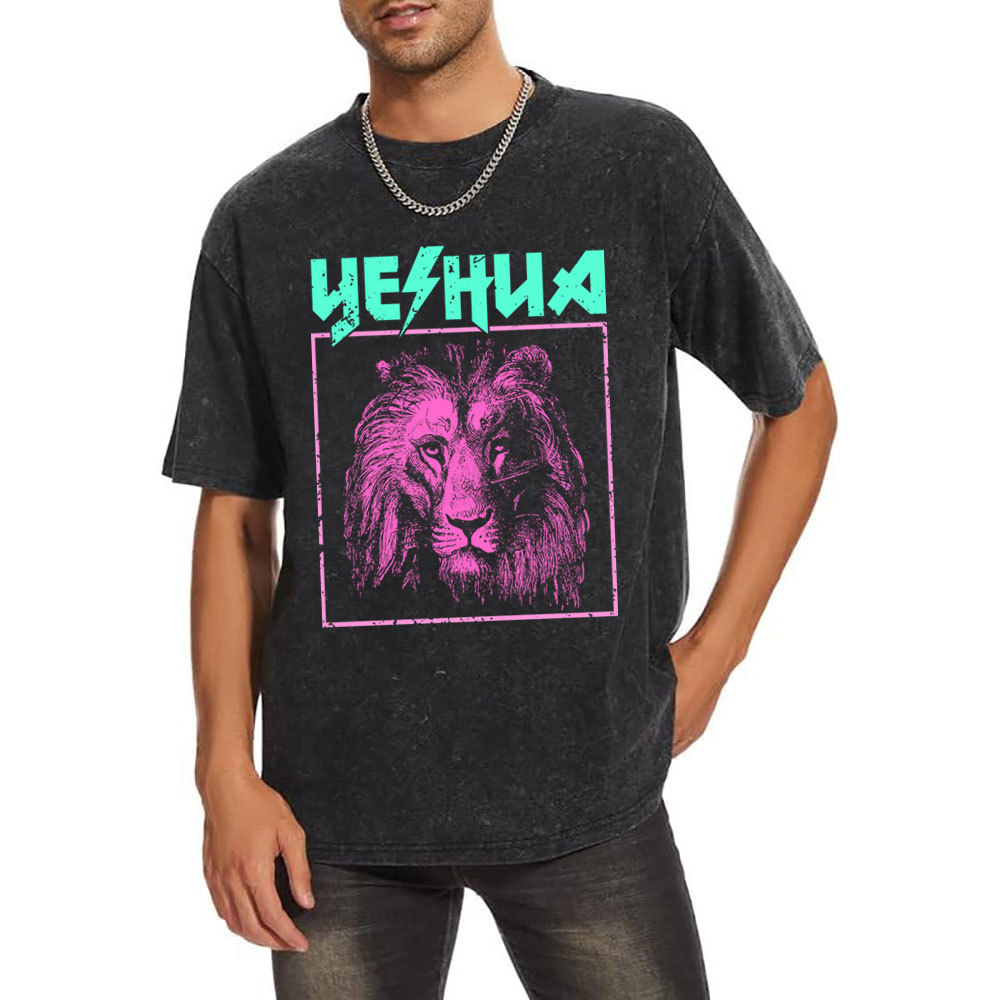 Retro Lion Yeshua Christian T-Shirt