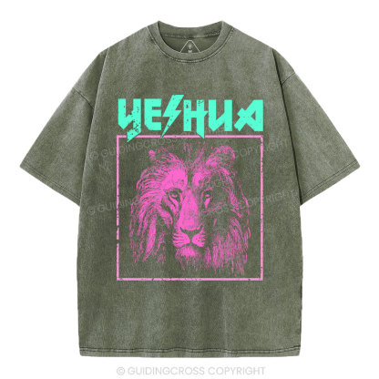 Retro Lion Yeshua Christian T-Shirt