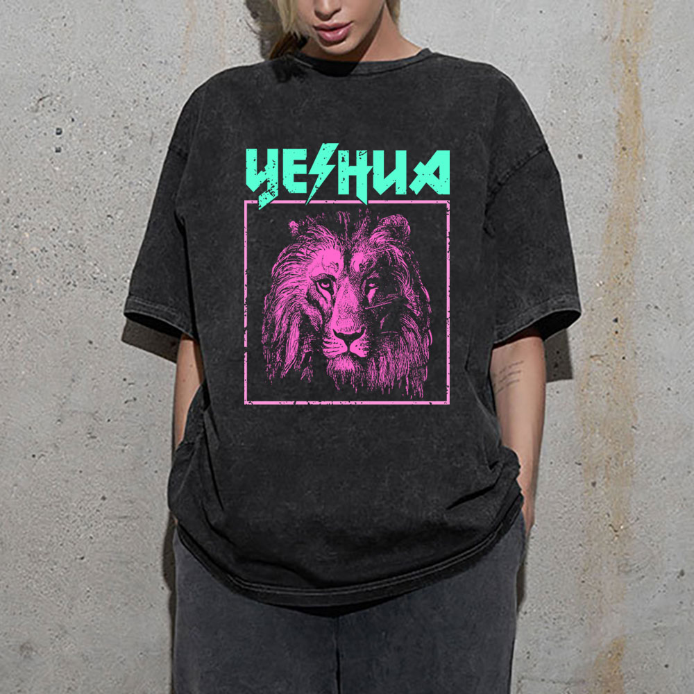 Retro Lion Yeshua Christian T-Shirt
