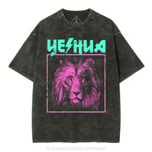 Image of Retro Lion Yeshua Christian T-Shirt