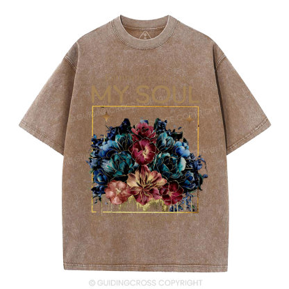 Reture To Your Rest My Soul Christian Washed T-Shirt