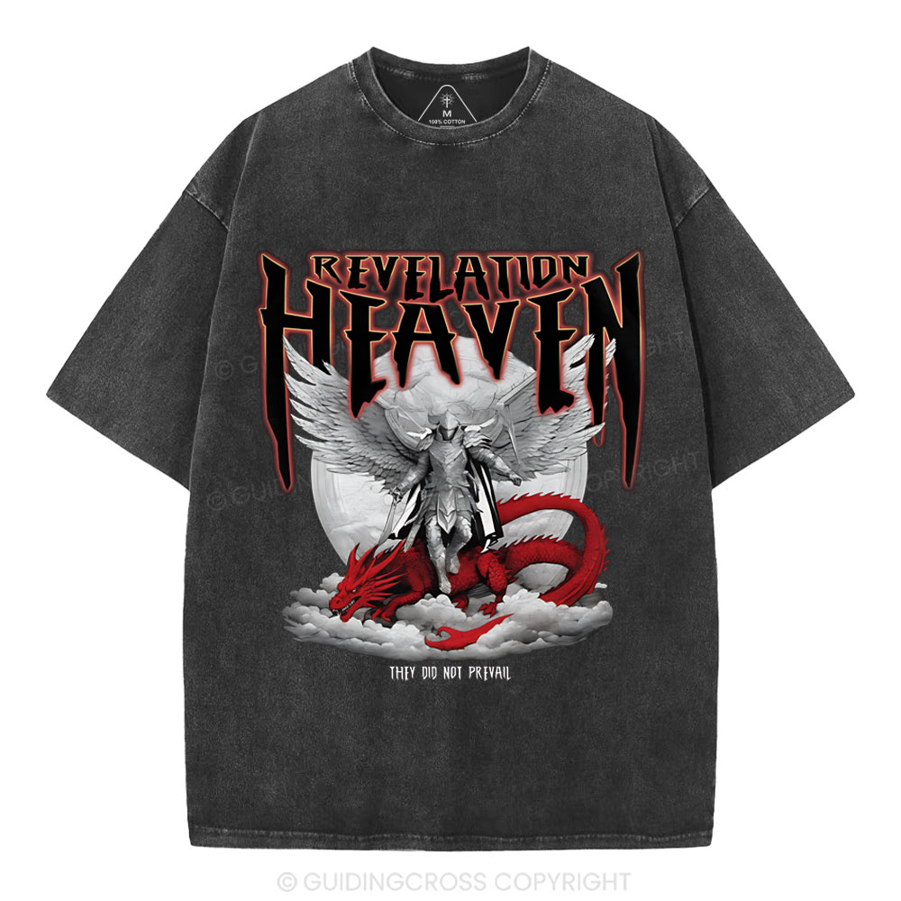 Revelation Heaven Christian Washed T-Shirt