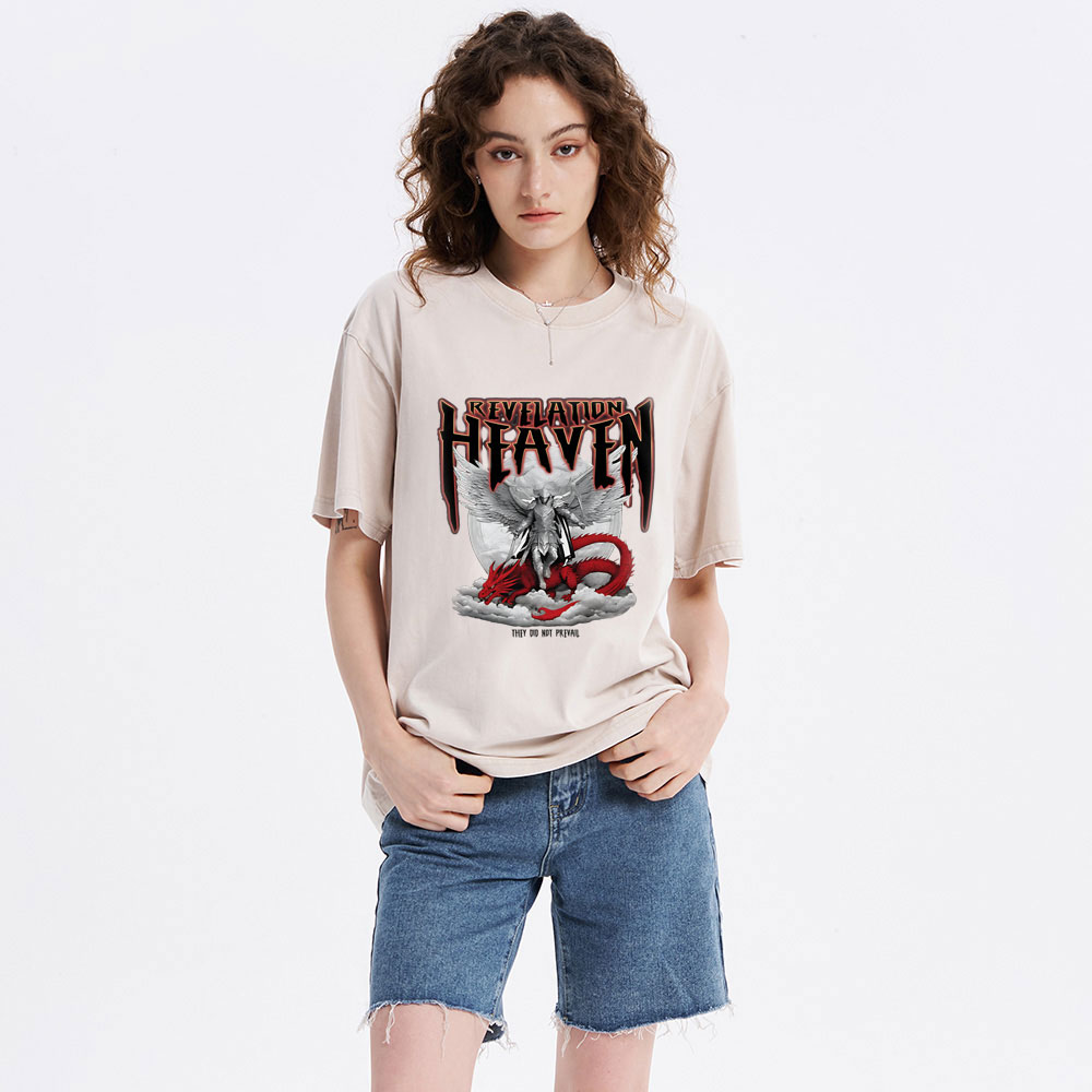Revelation Heaven Christian Washed T-Shirt